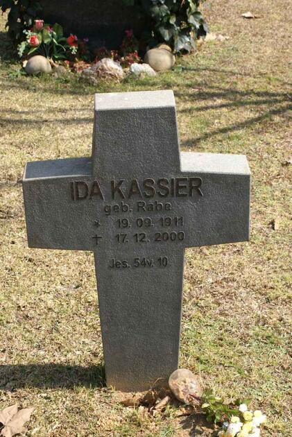 KASSIER Ida nee RABE 1911-2000