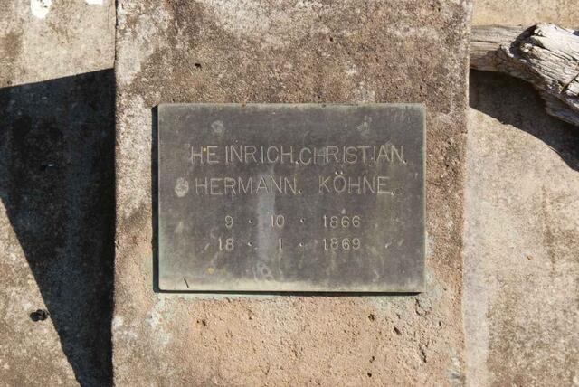 KOHNE Heinrich Christian Hermann 1866-1869