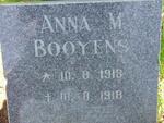 BOOYENS Anna M. 1918-1918