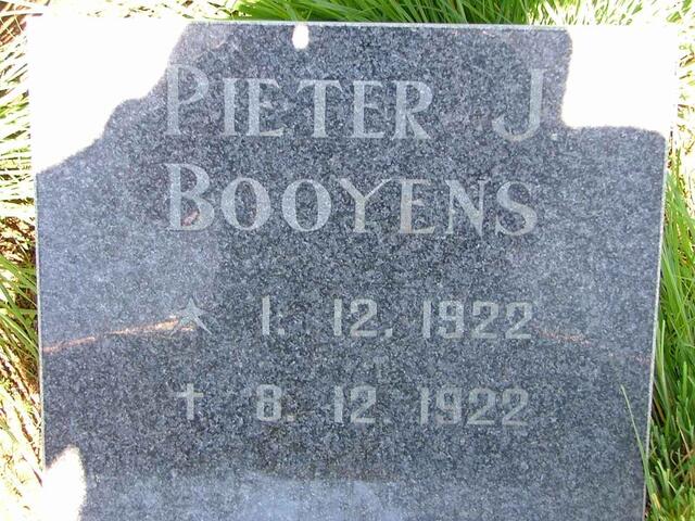 BOOYENS Pieter J. 1922-1922