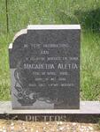 PIETERS Magaretha Aletta 1906-1980