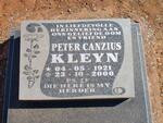 KLEYN Peter Canzuis 1921-2000