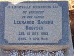 BOOYSEN Leonard Barend 1903-1938