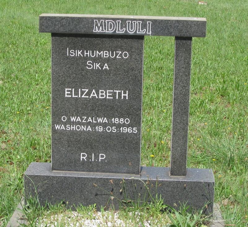 MDLULI Elizabeth 1880-1965