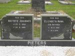 PIETERS Matthys Johannes 1894-1966 & Elizabeth Anna HATTINGH 1900-1974