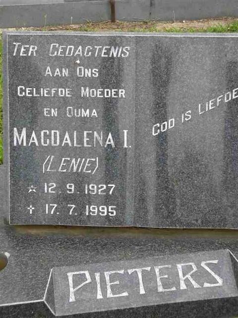 PIETERS Magdalena I. 1927-1995