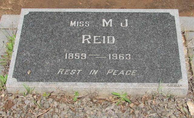 REID M.J. 1859-1963
