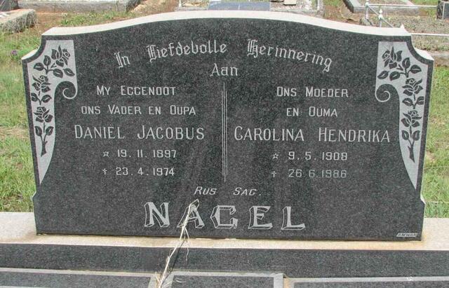NAGEL Daniel Jacobus 1897-1974 & Carolina Hendrika 1908-1986