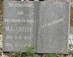 GREEFF M.G. 1873-1956