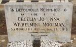 MOOLMAN Cecelia Johanna Wilhelmina nee FOURIE 1873-1950
