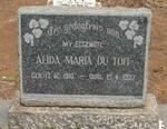 TOIT Alida Maria, du 1910-1937