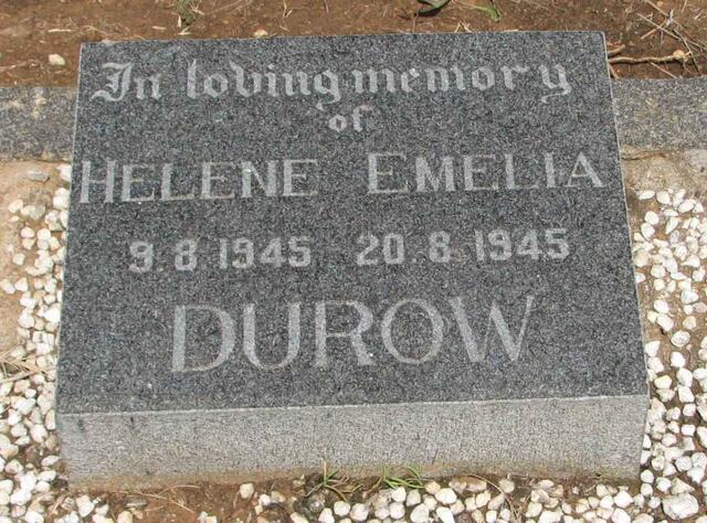 DUROW Helene Emelia 1945-1945