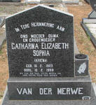 MERWE Catharina Elizabeth Sophia, van der nee KRIENA 1923-1999
