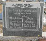 FIVAZ John George 1878-1952 & Magdalena Susanna DOUGLAS 1886-1964