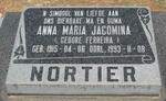NORTIER Anna Maria Jacomina nee FERREIRA 1915-1993