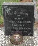 PRESSLY Frederick John 1875-1961