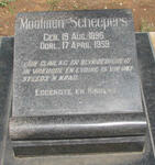 SCHEEPERS Moolman 1896-1959