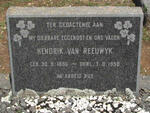 REEUWYK Hendrik, van 1896-1958