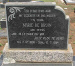 BRUIN Marie, de nee HEYNS 1896-1964