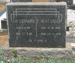 STANDER J.H. 1888-1964 & P.M. 1899-1978