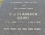 CLAASSEN C.J. 1891-1973