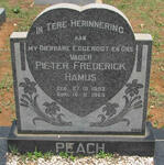 PEACH Pieter Frederick Hamus 1903-1969