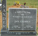 SANDER Jan Andries 1950-2001