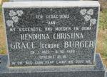 GRACE Hendrina Christina nee BURGER 1927-1988