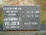 VILJOEN Jacomina C. nee WHEELER 1910-2000