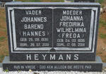 HEYMANS Johannes Barend 1930-2001 & Johanna Fredirika Wilhelmina 1935-2001