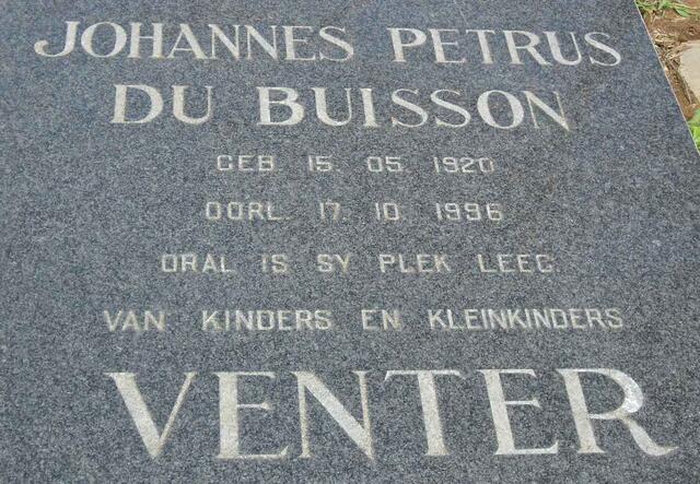 VENTER Johannes Petrus du Buisson 1920-1996