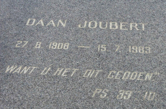 JOUBERT Daan 1908-1983