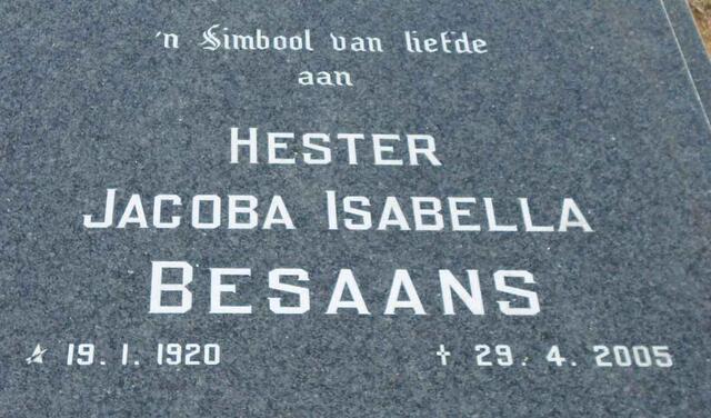 BESAANS Hester Jacoba Isabella 1920-2005