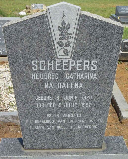 SCHEEPERS Heubreg Catharina Magdalena 1920-1992