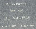 VILLIERS Jacob Pieter, de 1907-1985