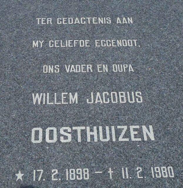 OOSTHUIZEN Willem Jacobus 1898-1980