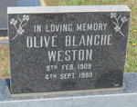 WESTON Olive Blanche 1909-1980