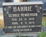 BARRIE George Henderson 1925-1979