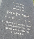 NAUDE Petrus Paul 1933-1981