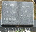 SLABBERT Embree 1916-1992