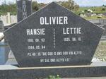 OLIVIER Hansie 1918-1984 & Lettie 1925-