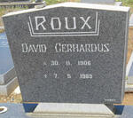 ROUX David Gerhardus 1906-1989