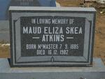 ATKINS Maud Eliza Skea nee MCMASTER 1885-1982