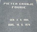 FOURIE Pieter Cronje 1905-1978
