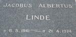 LINDE Jacobus Albertus 1941-1974
