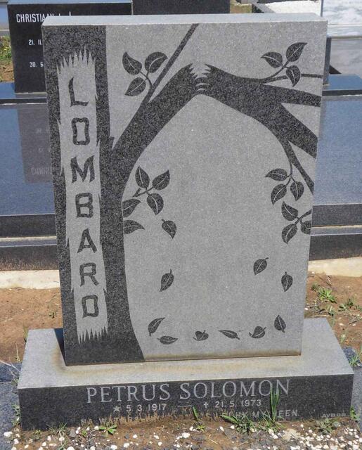 LOMBARD Petrus Solomon 1917-1973