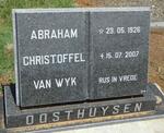 OOSTHUYSEN Abraham Christoffel van WYK 1926-2007