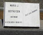OOSTHUYSEN Maria J. nee VELTMAN 1923-1971