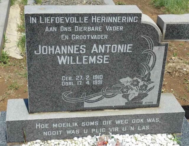 WILLEMSE Johannes Antonie 1910-1991