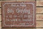 GREYLING Billy 1951-2011